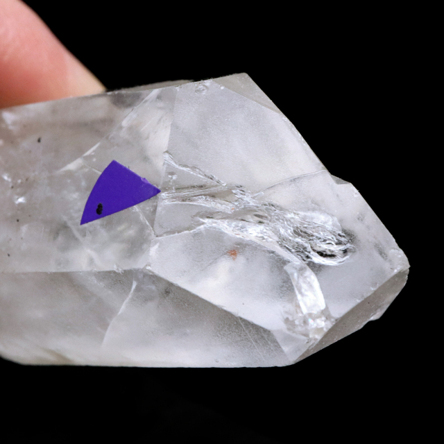 レムリアンシード 水晶 ポイント ライトニング水晶 雷水晶 単結晶 天然石 ブラジル ミナスジェライス州 セーラ・デ・カブラル産
