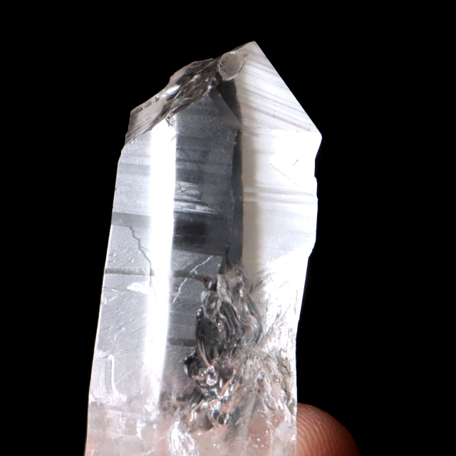 レムリアンシード 水晶 ポイント ライトニング水晶 雷水晶 単結晶 天然石 ブラジル ミナスジェライス州 セーラ・デ・カブラル産