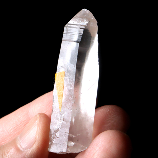 レムリアンシード 水晶 ポイント ライトニング水晶 雷水晶 単結晶 天然石 ブラジル ミナスジェライス州 セーラ・デ・カブラル産