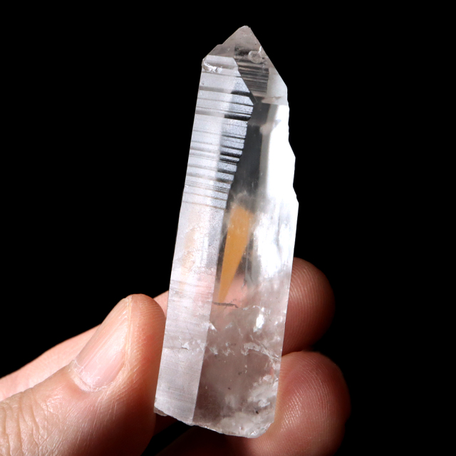 レムリアンシード 水晶 ポイント ライトニング水晶 雷水晶 単結晶 天然石 ブラジル ミナスジェライス州 セーラ・デ・カブラル産