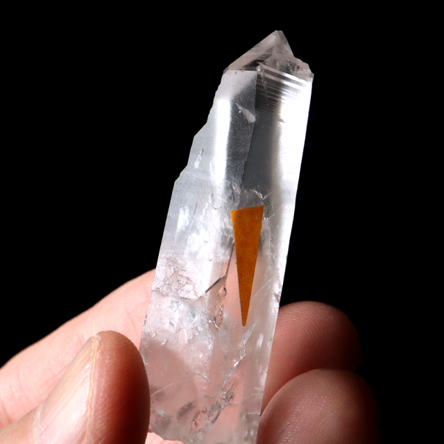 レムリアンシード 水晶 ポイント ライトニング水晶 雷水晶 単結晶 天然石 ブラジル ミナスジェライス州 セーラ・デ・カブラル産