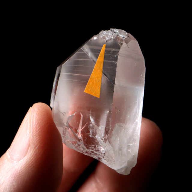 レムリアンシード 水晶 ポイント ライトニング水晶 雷水晶 単結晶 天然石 ブラジル ミナスジェライス州 セーラ・デ・カブラル産
