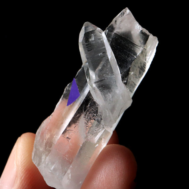レムリアンシード 水晶 ポイント ライトニング水晶 雷水晶 単結晶 天然石 ブラジル ミナスジェライス州 セーラ・デ・カブラル産