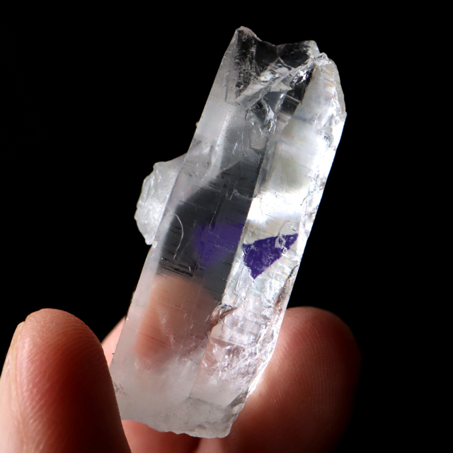 レムリアンシード 水晶 ポイント ライトニング水晶 雷水晶 単結晶 天然石 ブラジル ミナスジェライス州 セーラ・デ・カブラル産