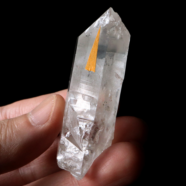 レムリアンシード 水晶 ポイント ライトニング水晶 雷水晶 単結晶 天然石 ブラジル ミナスジェライス州 セーラ・デ・カブラル産