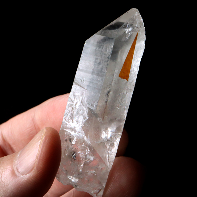 レムリアンシード 水晶 ポイント ライトニング水晶 雷水晶 単結晶 天然石 ブラジル ミナスジェライス州 セーラ・デ・カブラル産