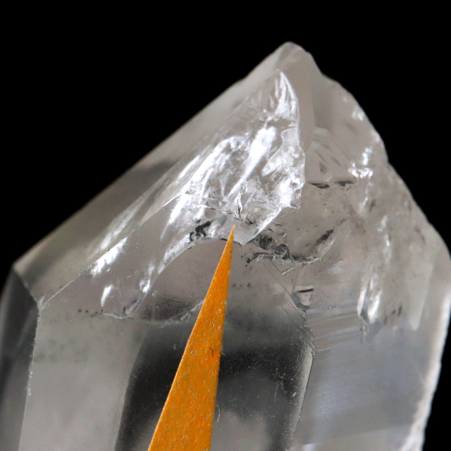 レムリアンシード 水晶 ポイント ライトニング水晶 雷水晶 単結晶 天然石 ブラジル ミナスジェライス州 セーラ・デ・カブラル産