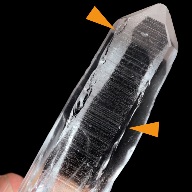 レムリアンシード 水晶 ポイント ライトニング水晶 雷水晶 単結晶 天然石 ブラジル ミナスジェライス州 セーラ・デ・カブラル産