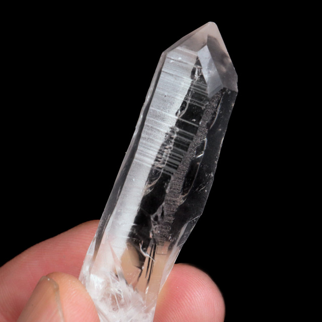 レムリアンシード 水晶 ポイント ライトニング水晶 雷水晶 単結晶 天然石 ブラジル ミナスジェライス州 セーラ・デ・カブラル産