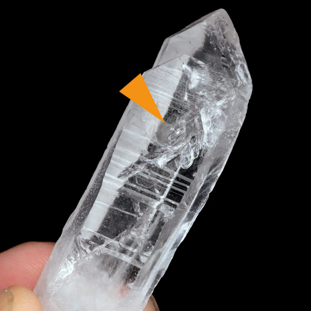 レムリアンシード 水晶 ポイント ライトニング水晶 雷水晶 単結晶 天然石 ブラジル ミナスジェライス州 セーラ・デ・カブラル産