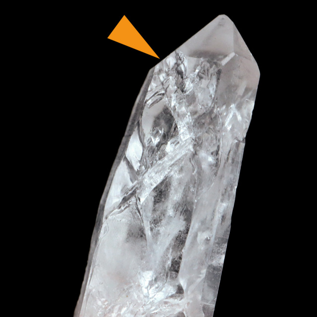 レムリアンシード 水晶 ポイント ライトニング水晶 雷水晶 単結晶 天然石 ブラジル ミナスジェライス州 セーラ・デ・カブラル産