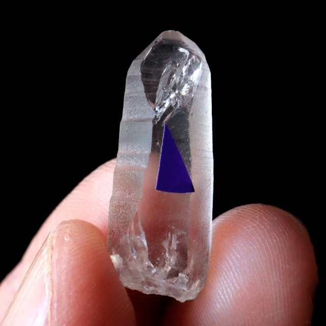 レムリアンシード 水晶 ポイント ライトニング水晶 雷水晶 単結晶 天然石 ブラジル ミナスジェライス州 セーラ・デ・カブラル産