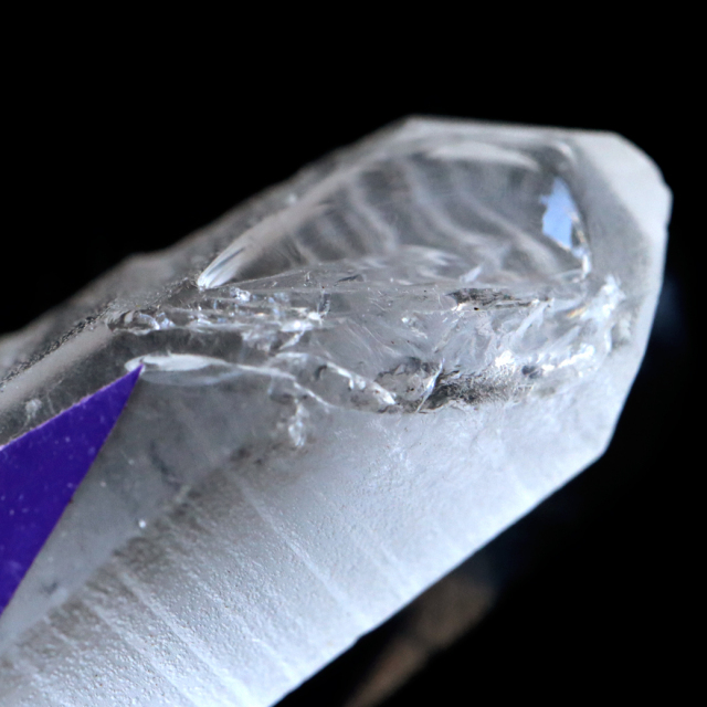 レムリアンシード 水晶 ポイント ライトニング水晶 雷水晶 単結晶 天然石 ブラジル ミナスジェライス州 セーラ・デ・カブラル産