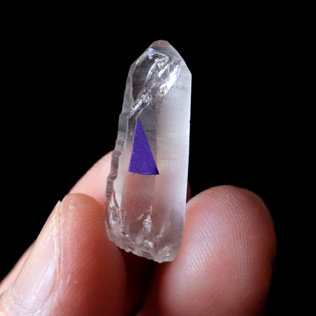 レムリアンシード 水晶 ポイント ライトニング水晶 雷水晶 単結晶 天然石 ブラジル ミナスジェライス州 セーラ・デ・カブラル産