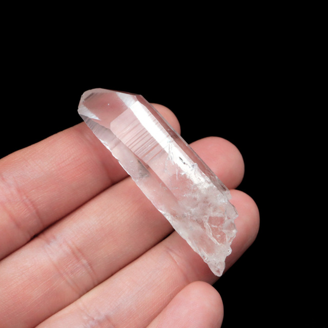 レムリアンシード 水晶 ポイント ライトニング水晶 雷水晶 単結晶 天然石 ブラジル ミナスジェライス州 セーラ・デ・カブラル産
