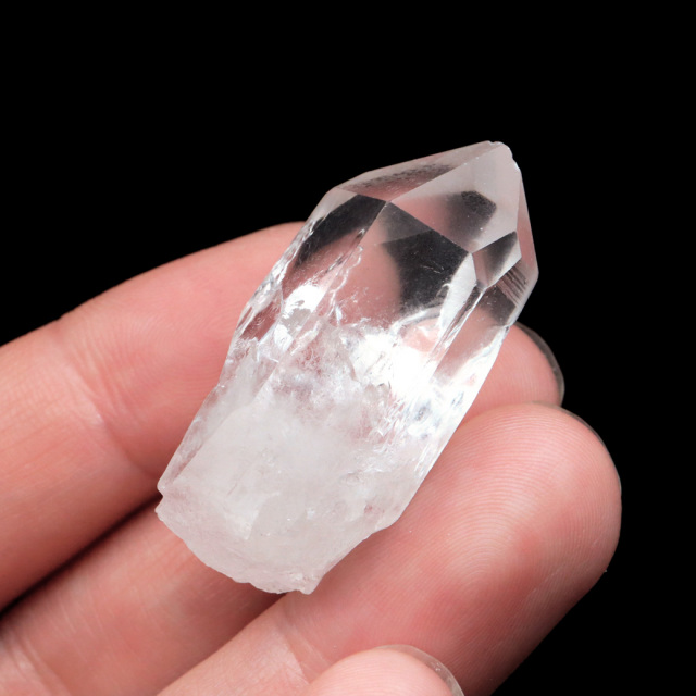 レムリアンシード 水晶 ポイント ライトニング水晶 雷水晶 単結晶 天然石 ブラジル ミナスジェライス州 セーラ・デ・カブラル産
