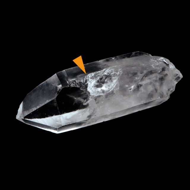レムリアンシード 水晶 ポイント ライトニング水晶 雷水晶 単結晶 天然石 ブラジル ミナスジェライス州 セーラ・デ・カブラル産