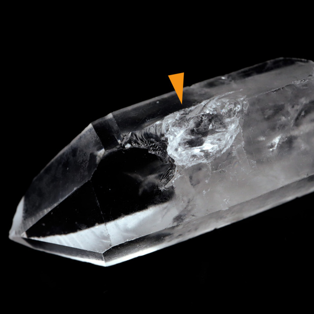 レムリアンシード 水晶 ポイント ライトニング水晶 雷水晶 単結晶 天然石 ブラジル ミナスジェライス州 セーラ・デ・カブラル産