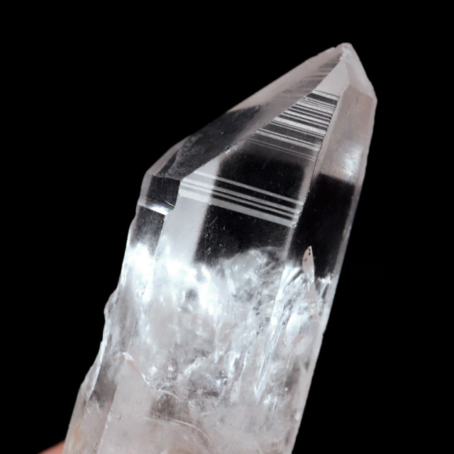 レムリアンシード 水晶 ポイント ライトニング水晶 雷水晶 単結晶 天然石 ブラジル ミナスジェライス州 セーラ・デ・カブラル産