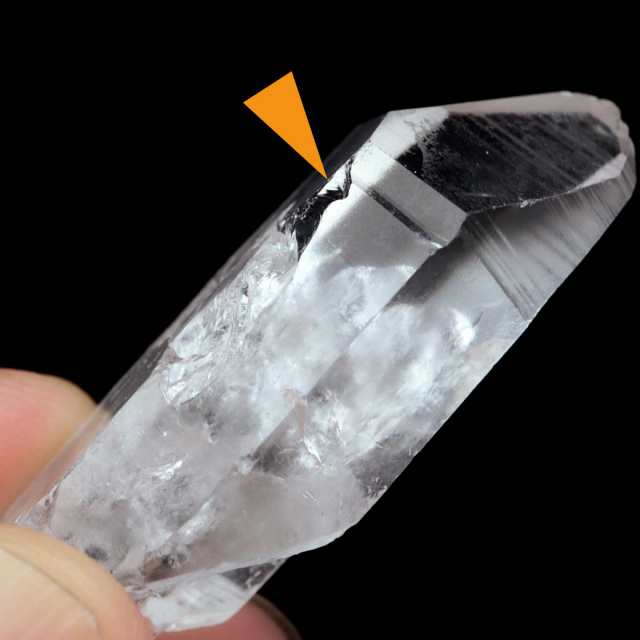 レムリアンシード 水晶 ポイント ライトニング水晶 雷水晶 単結晶 天然石 ブラジル ミナスジェライス州 セーラ・デ・カブラル産