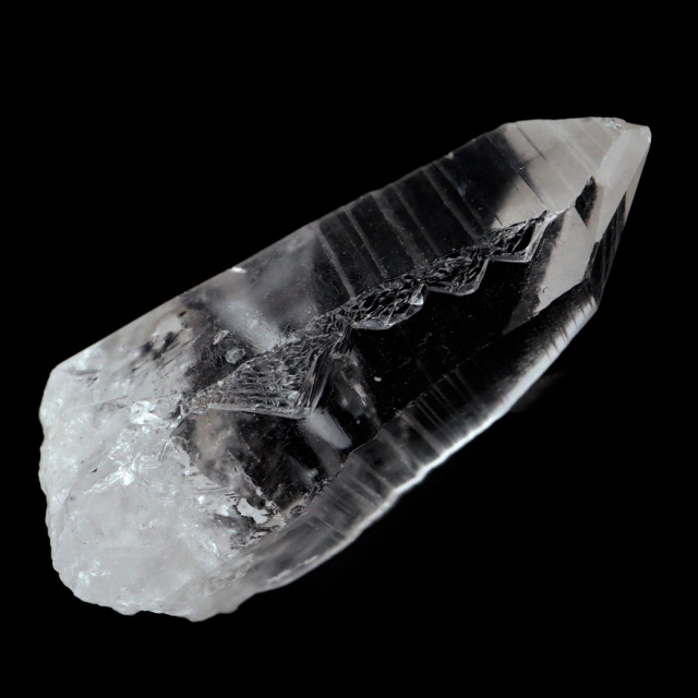 レムリアンシード 水晶 ポイント 幅41mm ライトニング水晶 雷