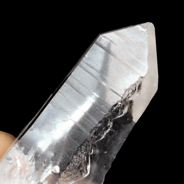 レムリアンシード 水晶 ポイント ライトニング水晶 雷水晶 単結晶 天然石 ブラジル ミナスジェライス州 セーラ・デ・カブラル産
