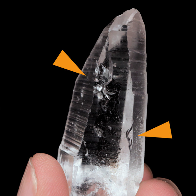 レムリアンシード 水晶 ポイント ライトニング水晶 雷水晶 単結晶 天然石 ブラジル ミナスジェライス州 セーラ・デ・カブラル産