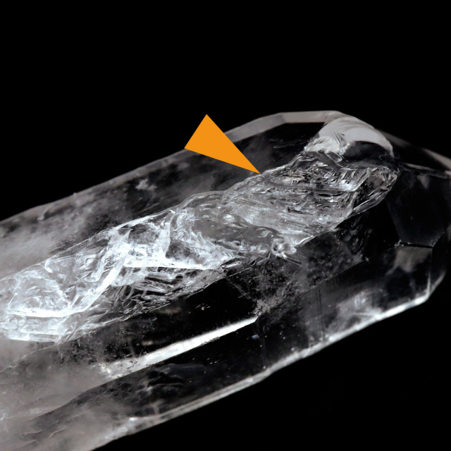 レムリアンシード 水晶 ポイント ライトニング水晶 雷水晶 単結晶 天然石 ブラジル ミナスジェライス州 セーラ・デ・カブラル産