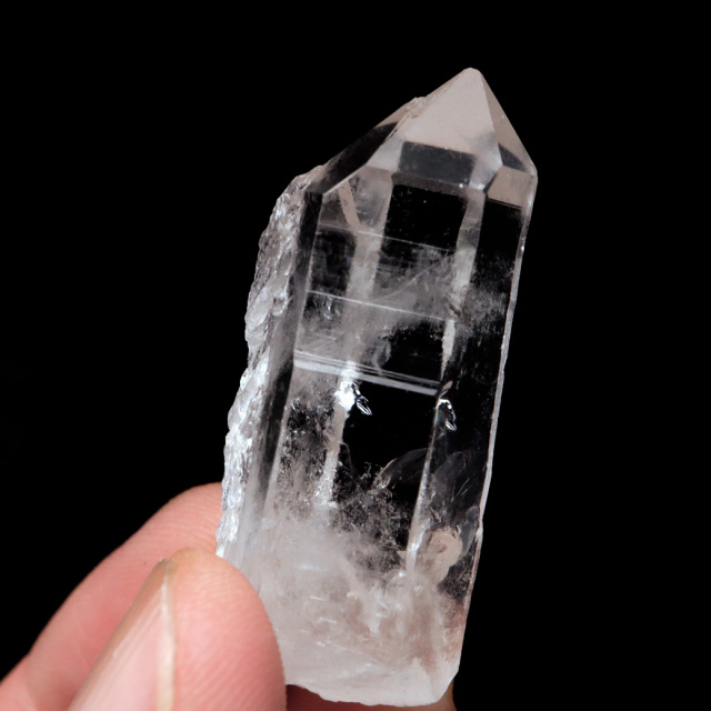 レムリアンシード 水晶 ポイント ライトニング水晶 雷水晶 単結晶 天然石 ブラジル ミナスジェライス州 セーラ・デ・カブラル産