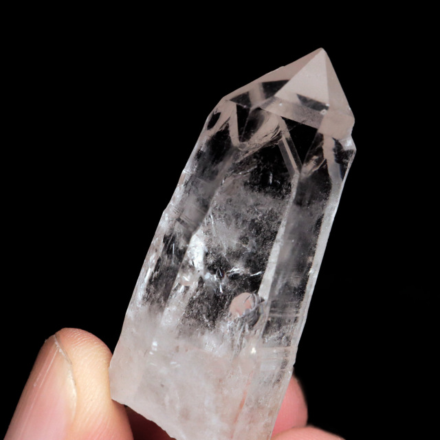 レムリアンシード 水晶 ポイント ライトニング水晶 雷水晶 単結晶 天然石 ブラジル ミナスジェライス州 セーラ・デ・カブラル産