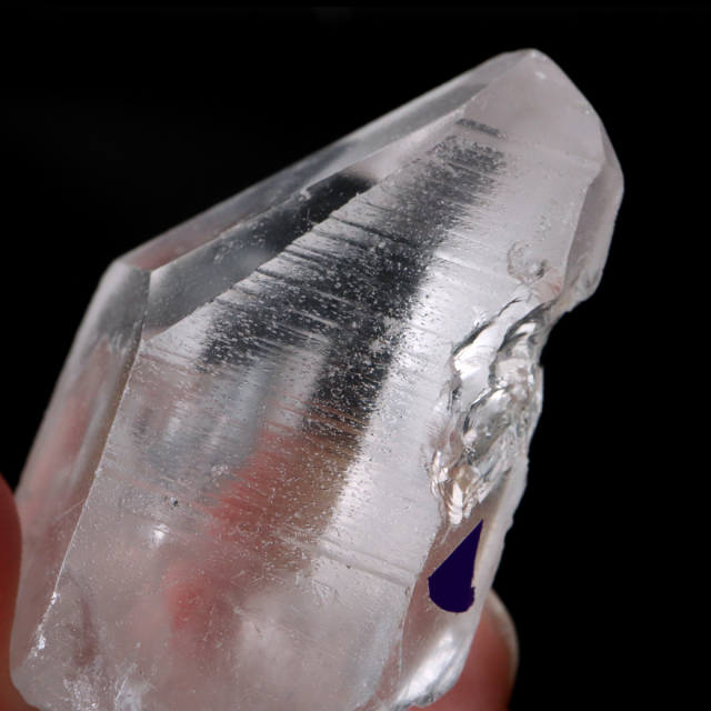 レムリアンシード 水晶 ポイント ライトニング水晶 雷水晶 単結晶 天然石 ブラジル ミナスジェライス州 セーラ・デ・カブラル産