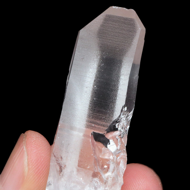 レムリアンシード 水晶 ポイント ライトニング水晶 雷水晶 単結晶 天然石 ブラジル ミナスジェライス州 セーラ・デ・カブラル産