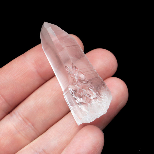 レムリアンシード 水晶 ポイント ライトニング水晶 雷水晶 単結晶 天然石 ブラジル ミナスジェライス州 セーラ・デ・カブラル産