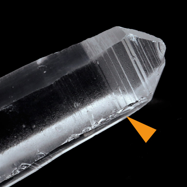 レムリアンシード 水晶 ポイント ライトニング水晶 雷水晶 単結晶 天然石 ブラジル ミナスジェライス州 セーラ・デ・カブラル産