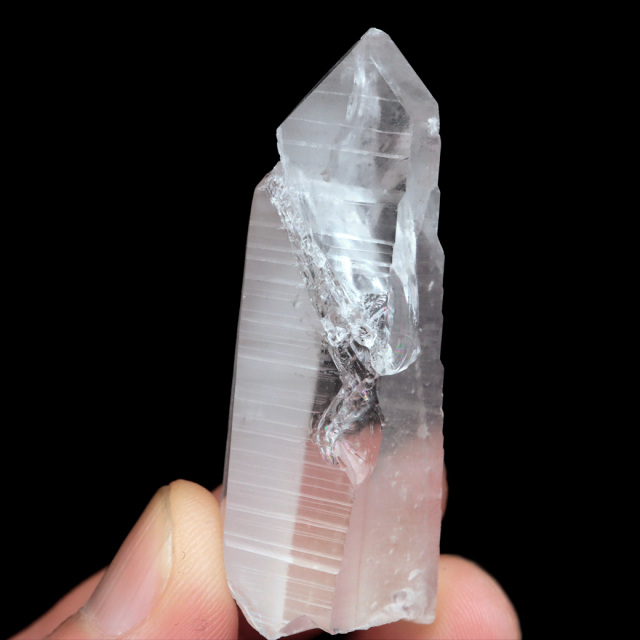 レムリアンシード 水晶 ポイント ライトニング水晶 雷水晶 単結晶 天然石 ブラジル ミナスジェライス州 セーラ・デ・カブラル産