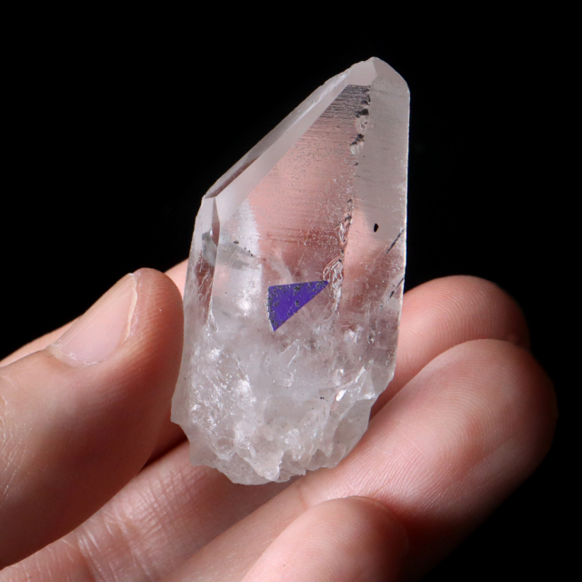 レムリアンシード 水晶 ポイント ライトニング水晶 雷水晶 単結晶 天然石 ブラジル ミナスジェライス州 セーラ・デ・カブラル産