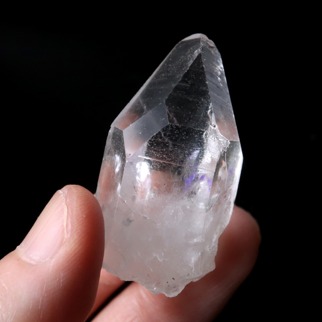 レムリアンシード 水晶 ポイント ライトニング水晶 雷水晶 単結晶 天然石 ブラジル ミナスジェライス州 セーラ・デ・カブラル産