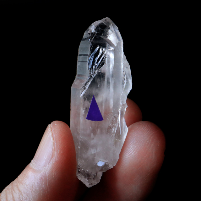 レムリアンシード 水晶 ポイント ライトニング水晶 雷水晶 単結晶 天然石 ブラジル ミナスジェライス州 セーラ・デ・カブラル産