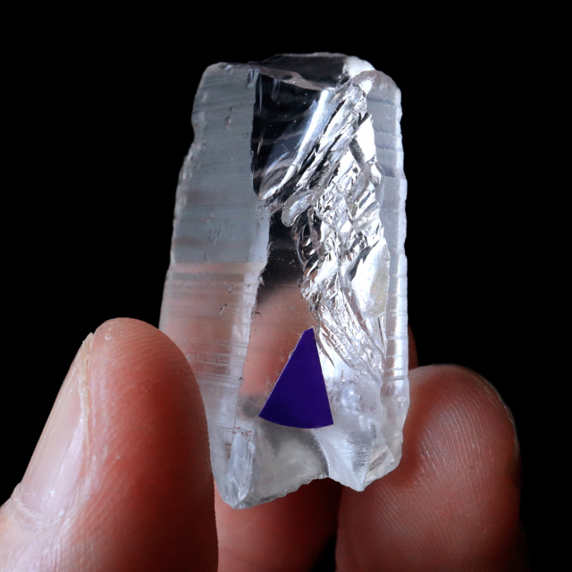 レムリアンシード 水晶 ポイント 幅31mm ライトニング水晶 雷水晶 単