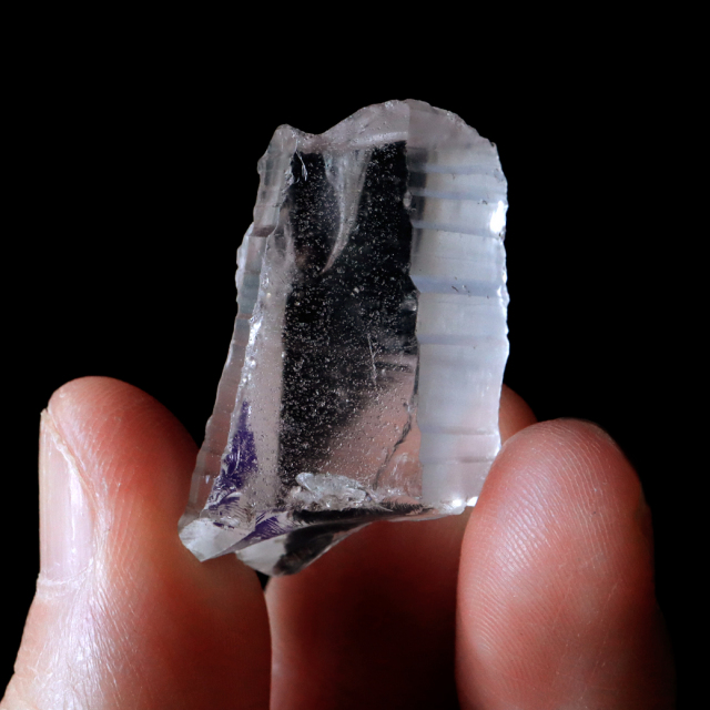 レムリアンシード 水晶 ポイント 幅31mm ライトニング水晶 雷水晶 単