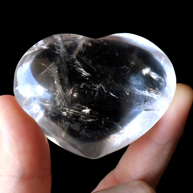 レムリアンシード 虹入り ハート 置き物 98g 水晶 天然石 ブラジル バイーア州 アレグレ産 スピリチュアル クリスタル