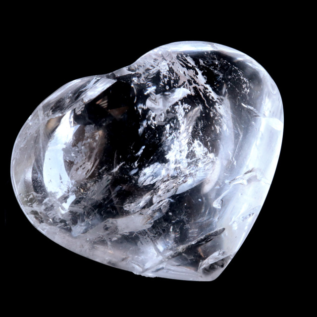 レムリアンシード AA 虹入り ハート 置き物 水晶 天然石 ブラジル バイーア産 スピリチュアル クリスタル crystal 浄化 かわいい