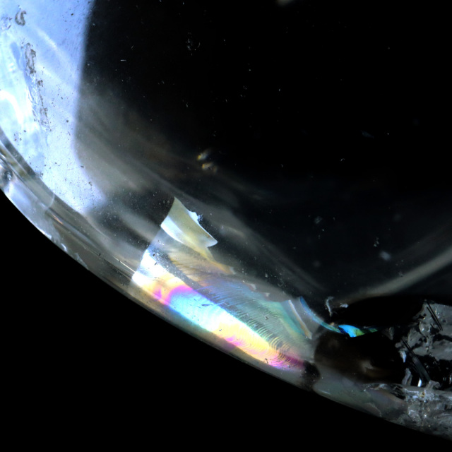 レムリアンシード 虹入り ハート 置き物 水晶 天然石 ブラジル バイーア産 スピリチュアル クリスタル crystal 浄化 かわいい