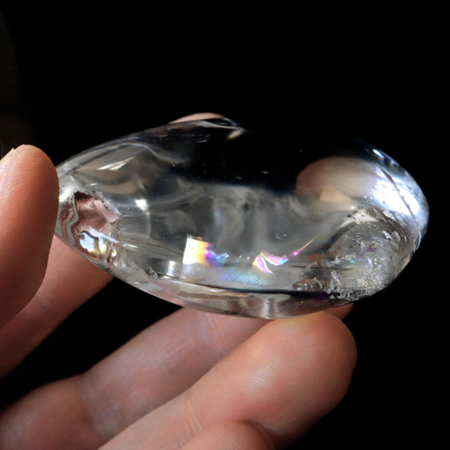 レムリアンシード 虹入り ハート 置き物 水晶 天然石 ブラジル バイーア産 スピリチュアル クリスタル crystal 浄化 かわいい
