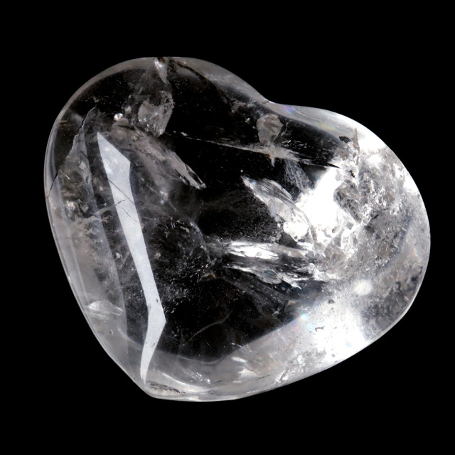 レムリアンシード 虹入り ハート 置き物 水晶 天然石 ブラジル バイーア産 スピリチュアル クリスタル crystal 浄化 かわいい