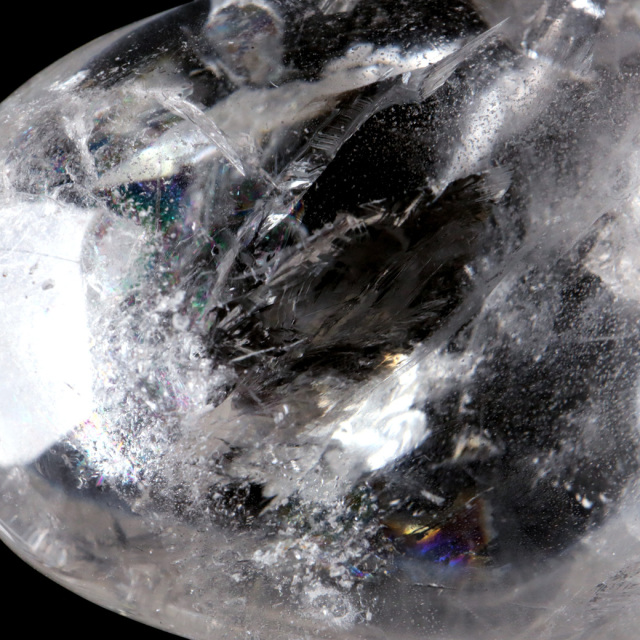 レムリアンシード 虹入り ハート 置き物 水晶 天然石 ブラジル バイーア産 スピリチュアル クリスタル crystal 浄化 かわいい