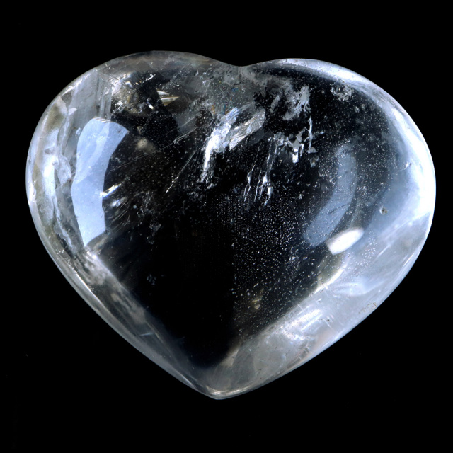 レムリアンシード 虹入り ハート 置き物 水晶 天然石 ブラジル バイーア産 スピリチュアル クリスタル crystal 浄化 かわいい