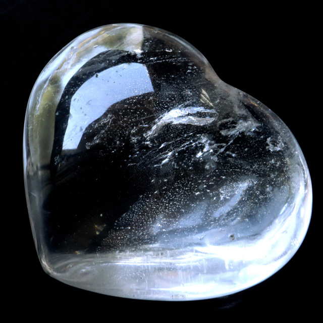 レムリアンシード 虹入り ハート 置き物 水晶 天然石 ブラジル バイーア産 スピリチュアル クリスタル crystal 浄化 かわいい