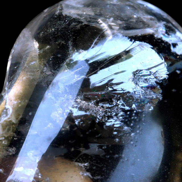 レムリアンシード 虹入り ハート 置き物 水晶 天然石 ブラジル バイーア産 スピリチュアル クリスタル crystal 浄化 かわいい