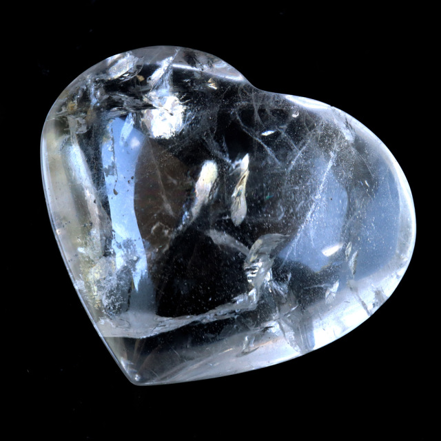 レムリアンシード 虹入り ハート 置き物 98g 水晶 天然石 ブラジル バイーア州 アレグレ産 スピリチュアル クリスタル